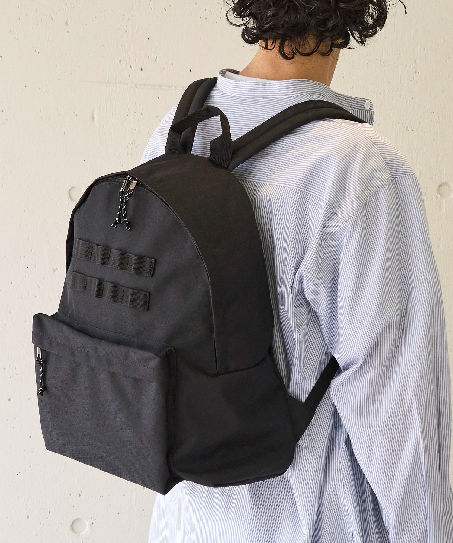 メゾンクラブ MAISON CLUB バックパック リュックサック /A4サイズ・PC収納可能 軽量/撥水/M-65/MA-1 （ブラック） ブラック