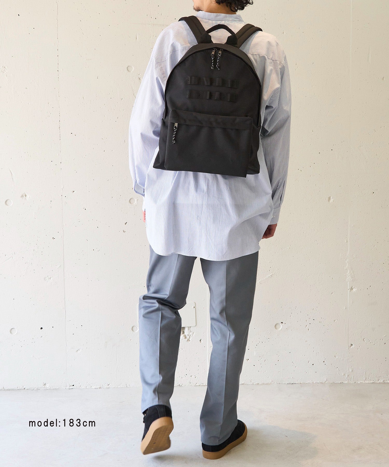 メゾンクラブ MAISON CLUB バックパック リュックサック /A4サイズ・PC収納可能 軽量/撥水/M-65/MA-1 （ブラック） ブラック