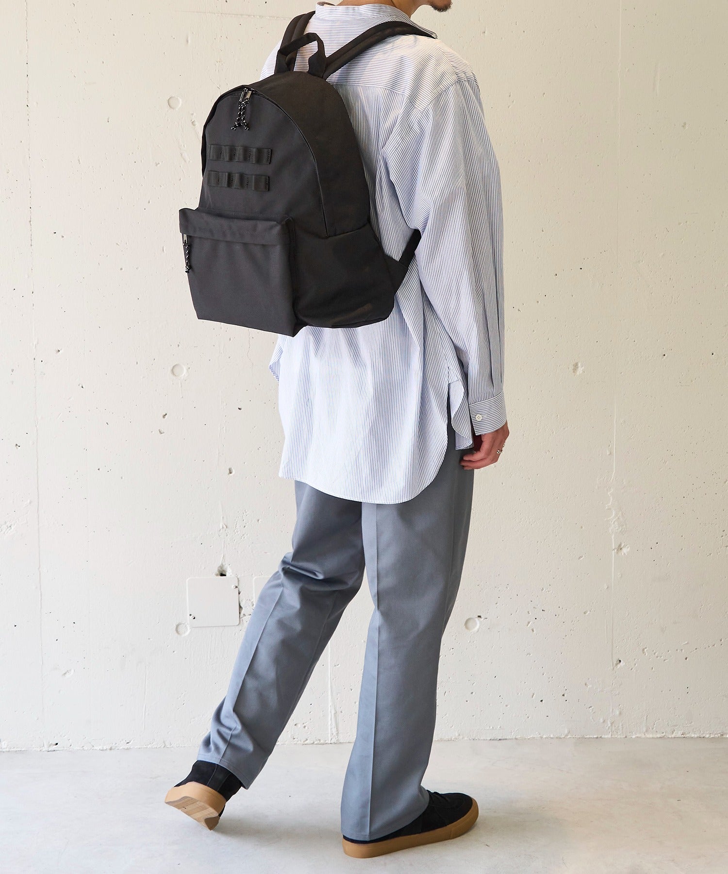 メゾンクラブ MAISON CLUB バックパック リュックサック /A4サイズ・PC収納可能 軽量/撥水/M-65/MA-1 （ブラック） ブラック