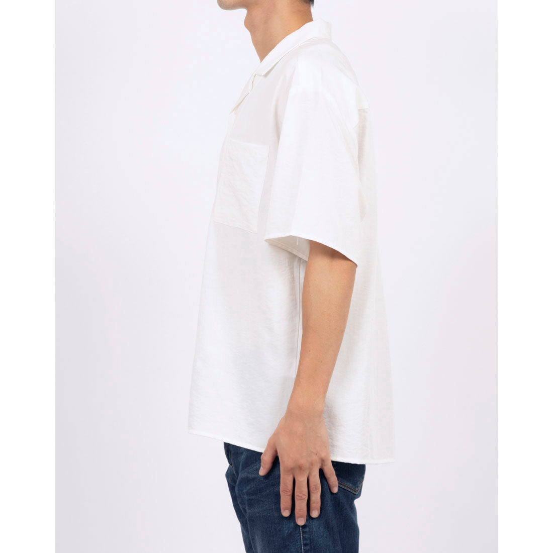 メゾンクラブ MAISON CLUB Open Collar Half Sleeve Shirt / 開襟ハーフスリーブシャツ （ホワイト） ホワイト