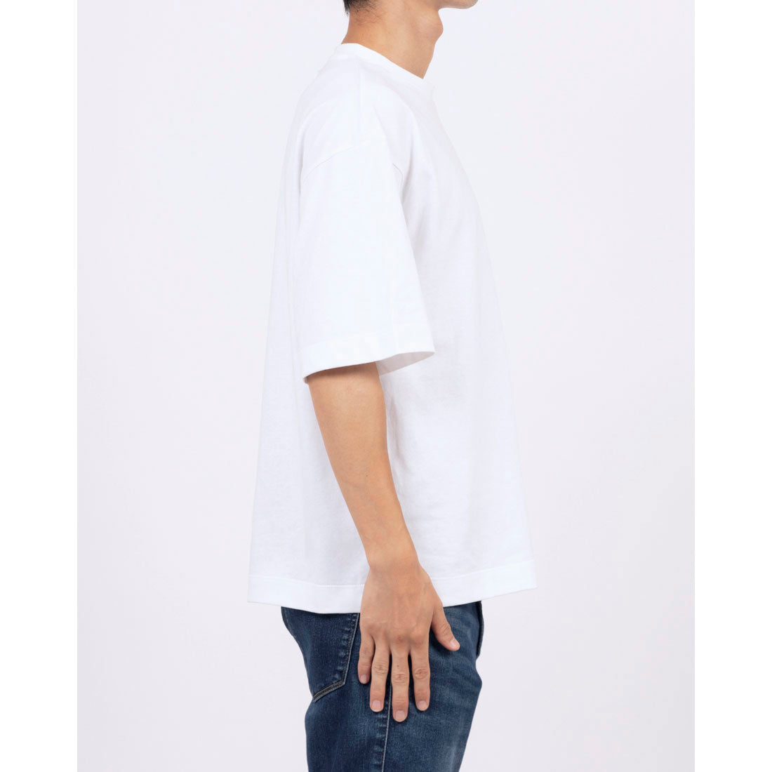 メゾンクラブ MAISON CLUB One Point Embroidery Tee / ワンポイント刺繍Tシャツ （ホワイト） ホワイト