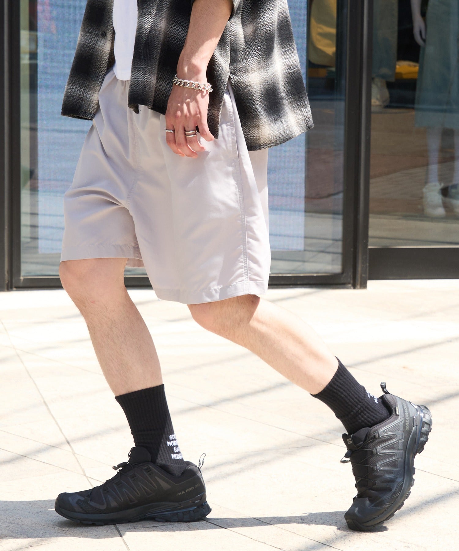 メゾンクラブ MAISON CLUB 【MAISON CLUB】COBRA CAPS / Microfiber All Purpose Shorts （ベージュ） ベージュ