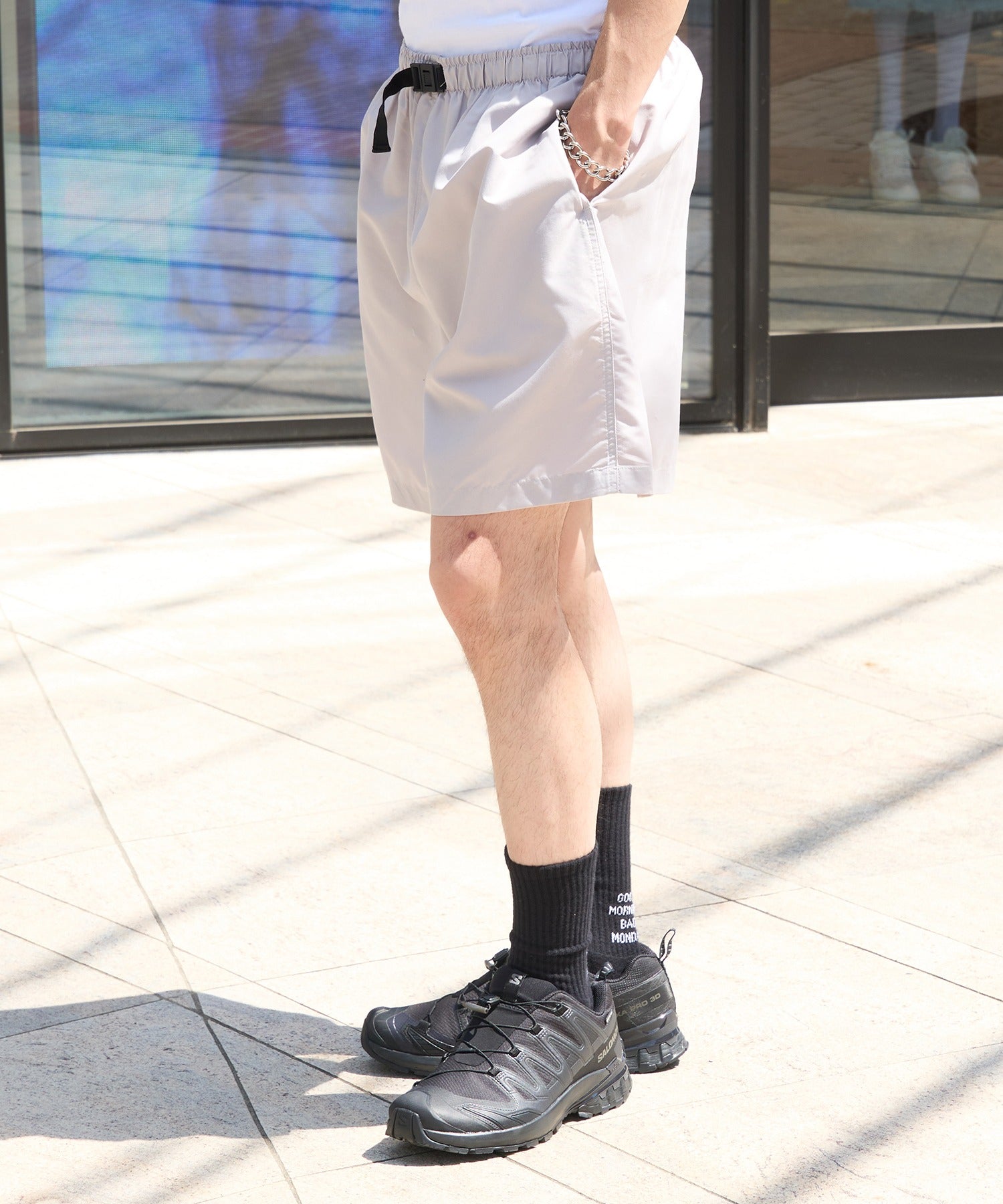 メゾンクラブ MAISON CLUB 【MAISON CLUB】COBRA CAPS / Microfiber All Purpose Shorts （ベージュ） ベージュ