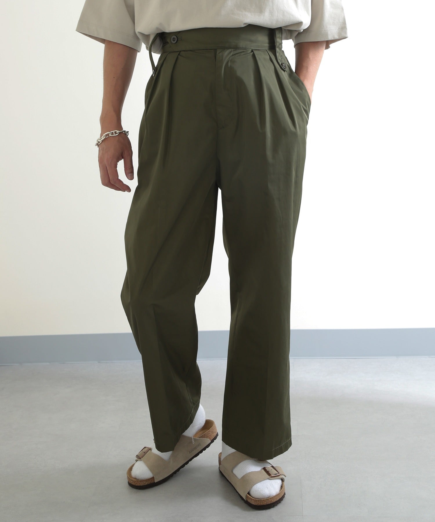 British 40’s Gurkha Pants ブリティッシュグルカパンツ タックパンツ ミリタリーパンツ ワイドパンツ 【MAISON CLUB】