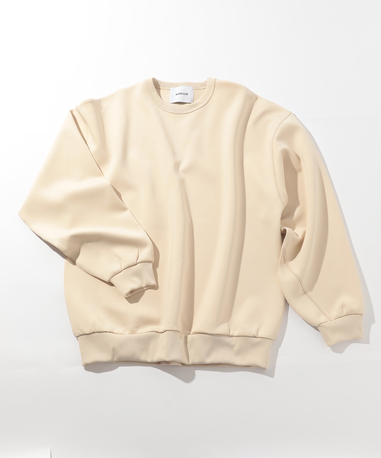 【SETUP7】ESSENTIALS Super smooth cardboard sweater ダンボールスウェット トレーナー スウェット 長袖 （ブラック） ブラック