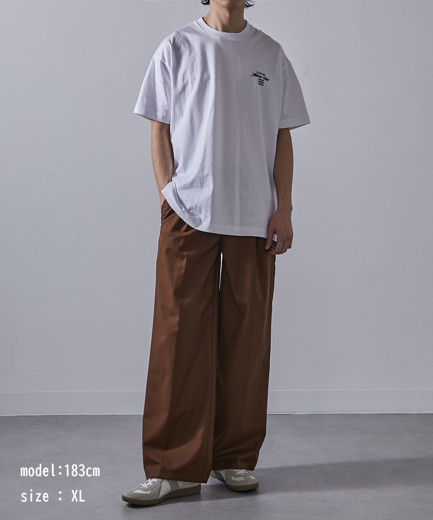 メゾンクラブ MAISON CLUB Logo Print Over Size Tee 半袖オーバーサイズTee （ホワイト系その他2） ホワイト系その他2
