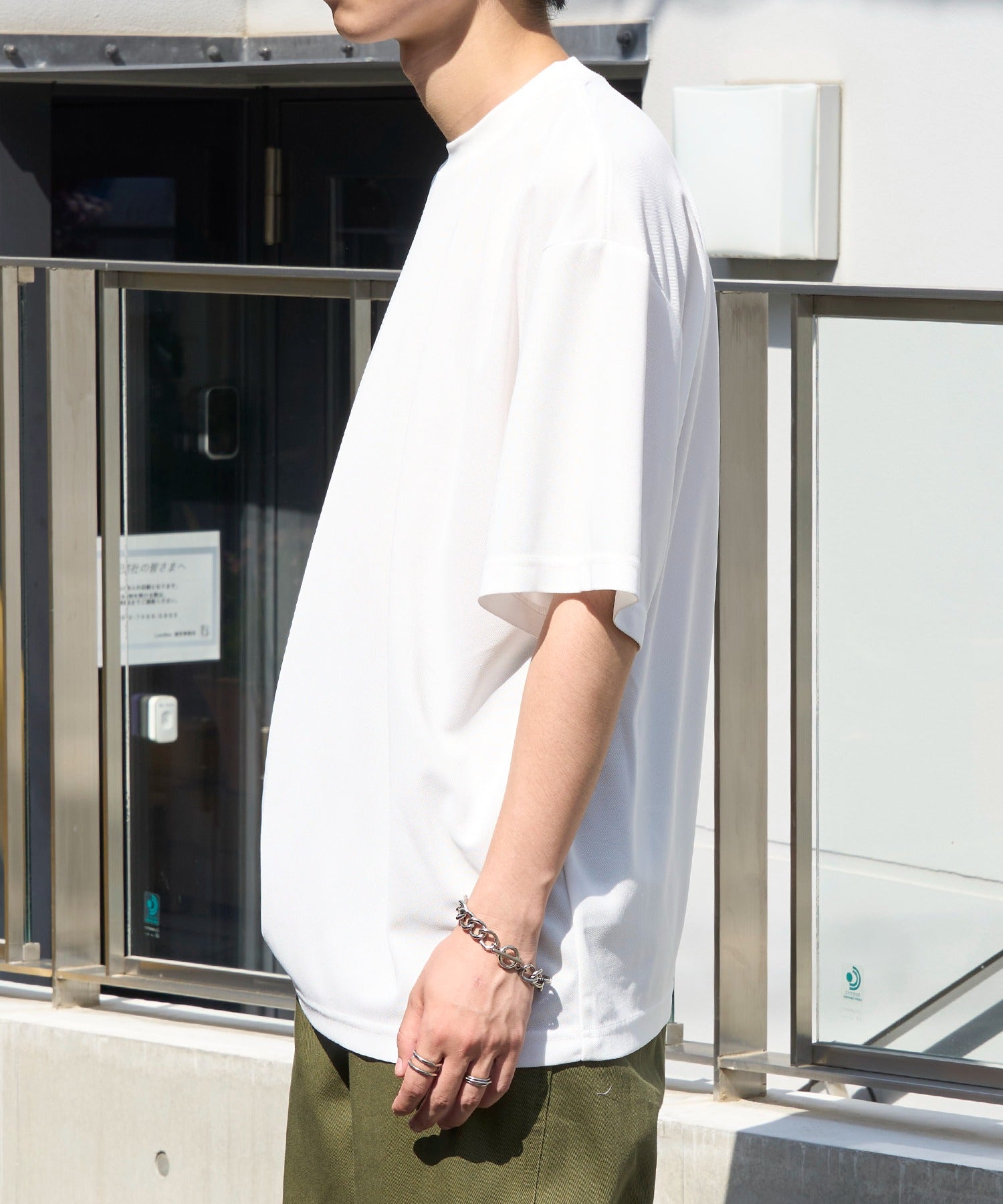 メゾンクラブ MAISON CLUB Over Size Dry Tee / オーバーサイズドライTee 速乾 （ホワイト） ホワイト