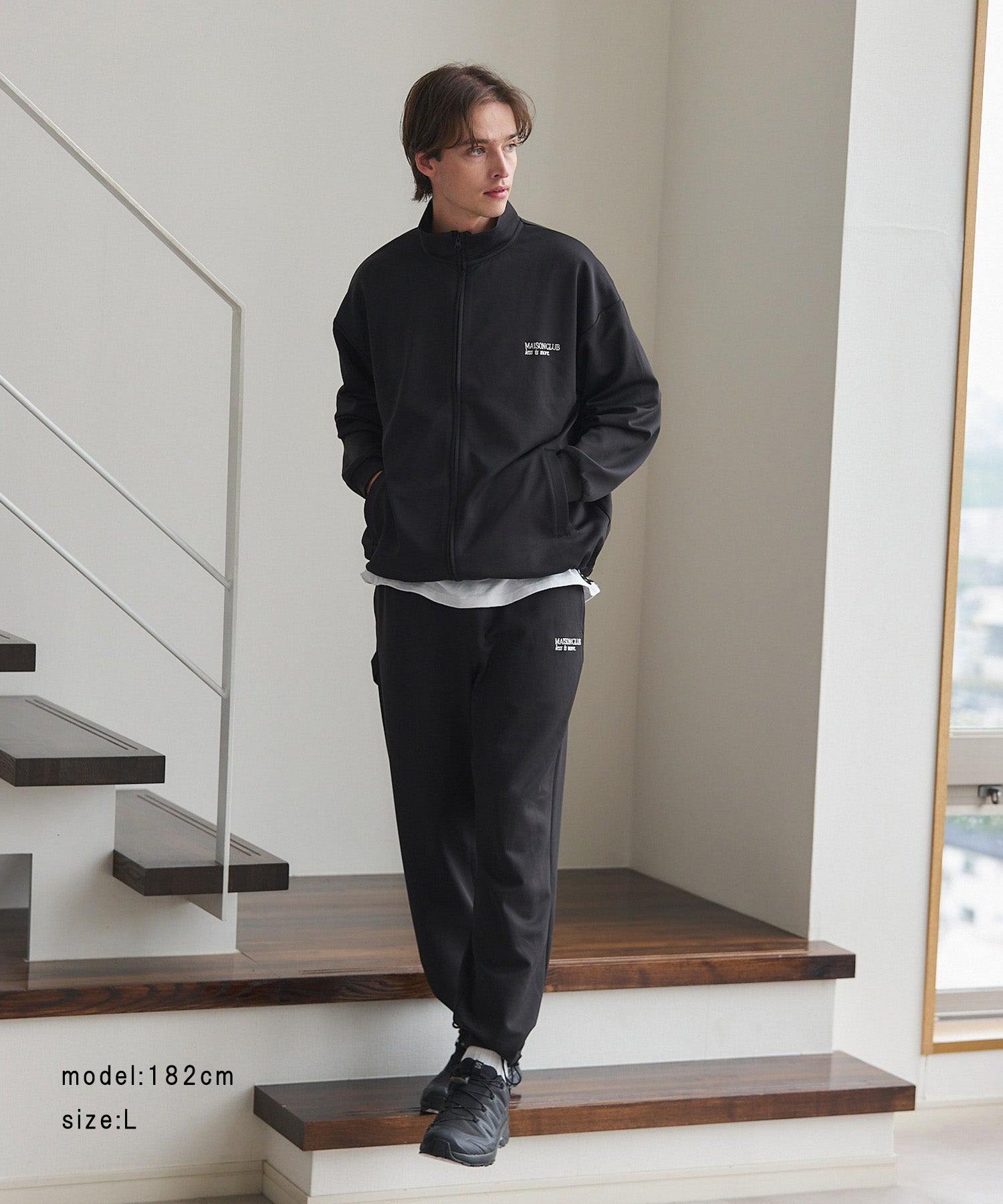 メゾンクラブ MAISON CLUB Professional Essential Stretch Track Pants KKP / プロフェッショナルエッセンシャルストレッチトラックパンツ AENNOYORK （ブラック） ブラック