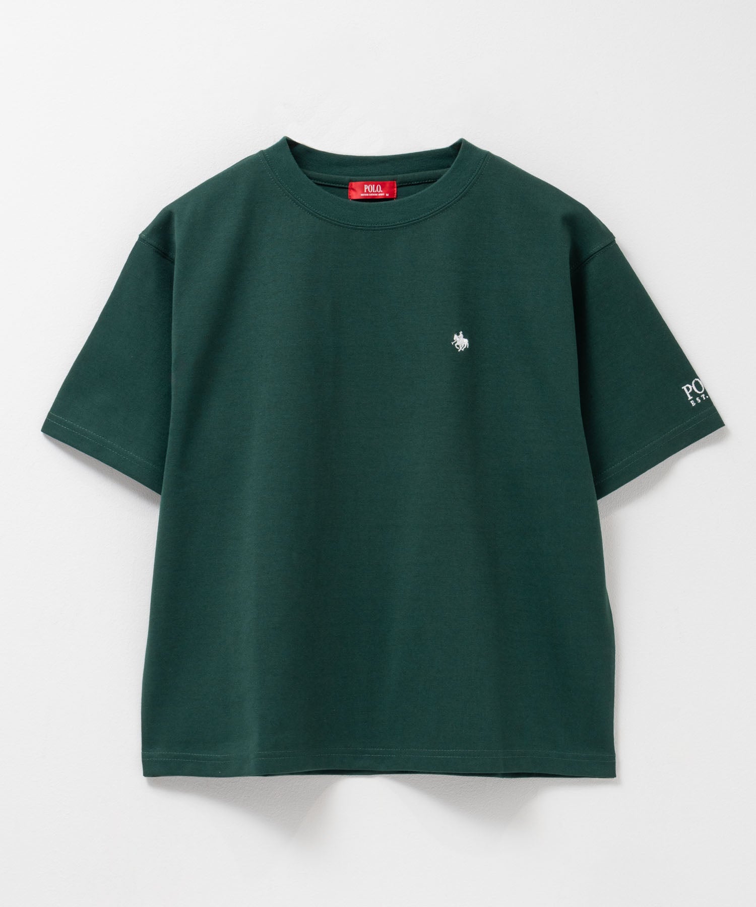 ポロ ビーシーエス POLO BCS ワンポイント刺繍Tシャツ （グリーン） グリーン