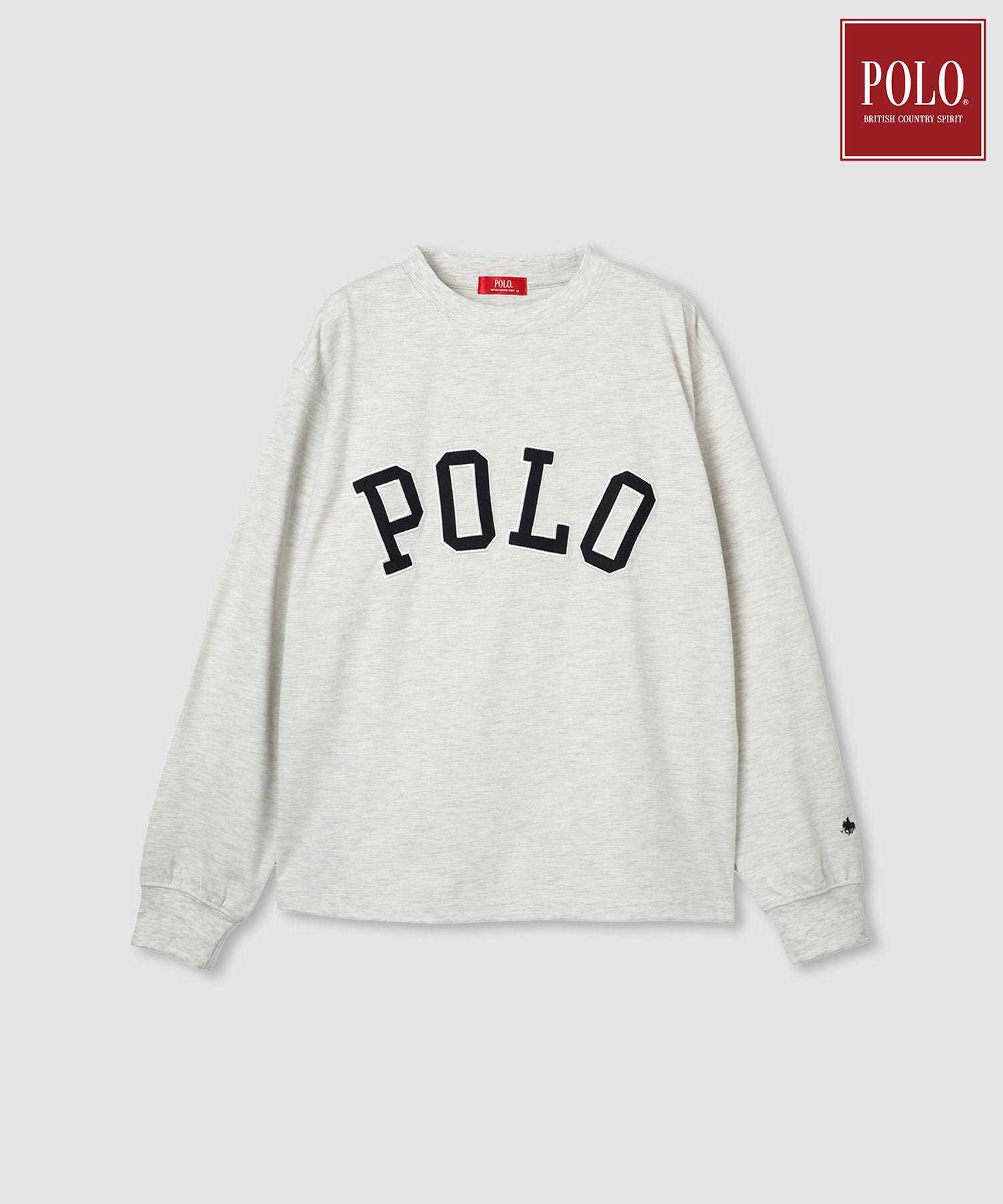 ポロ ビーシーエス POLO BCS ロゴワッペン長袖Tシャツ （スミクロ） スミクロ