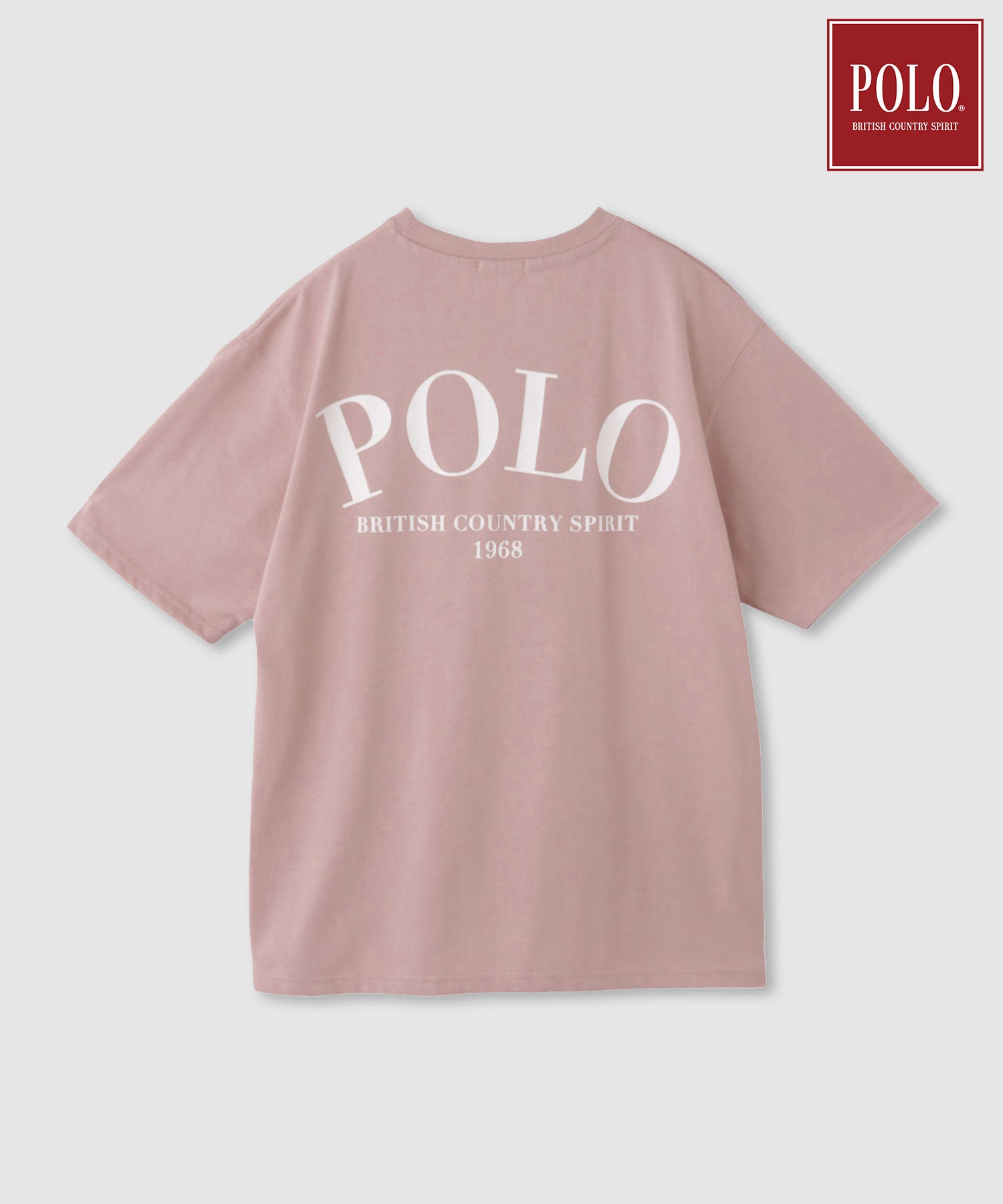 ポロ ビーシーエス POLO BCS バックプリントオーバーサイズTシャツ （ピンク） ピンク