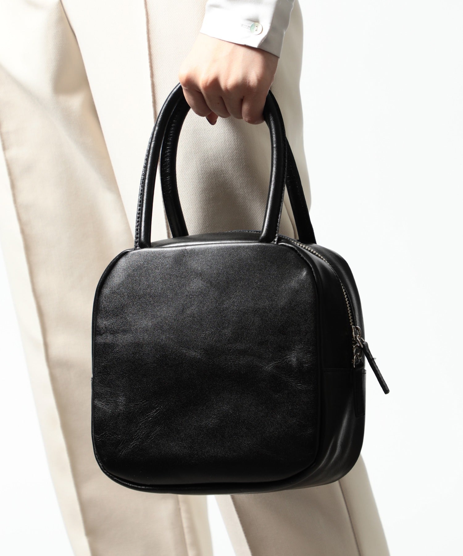 TIDEWAY ICY BOSTON Handbag Cowhide leather Boston Bag Smooth Leather T2468