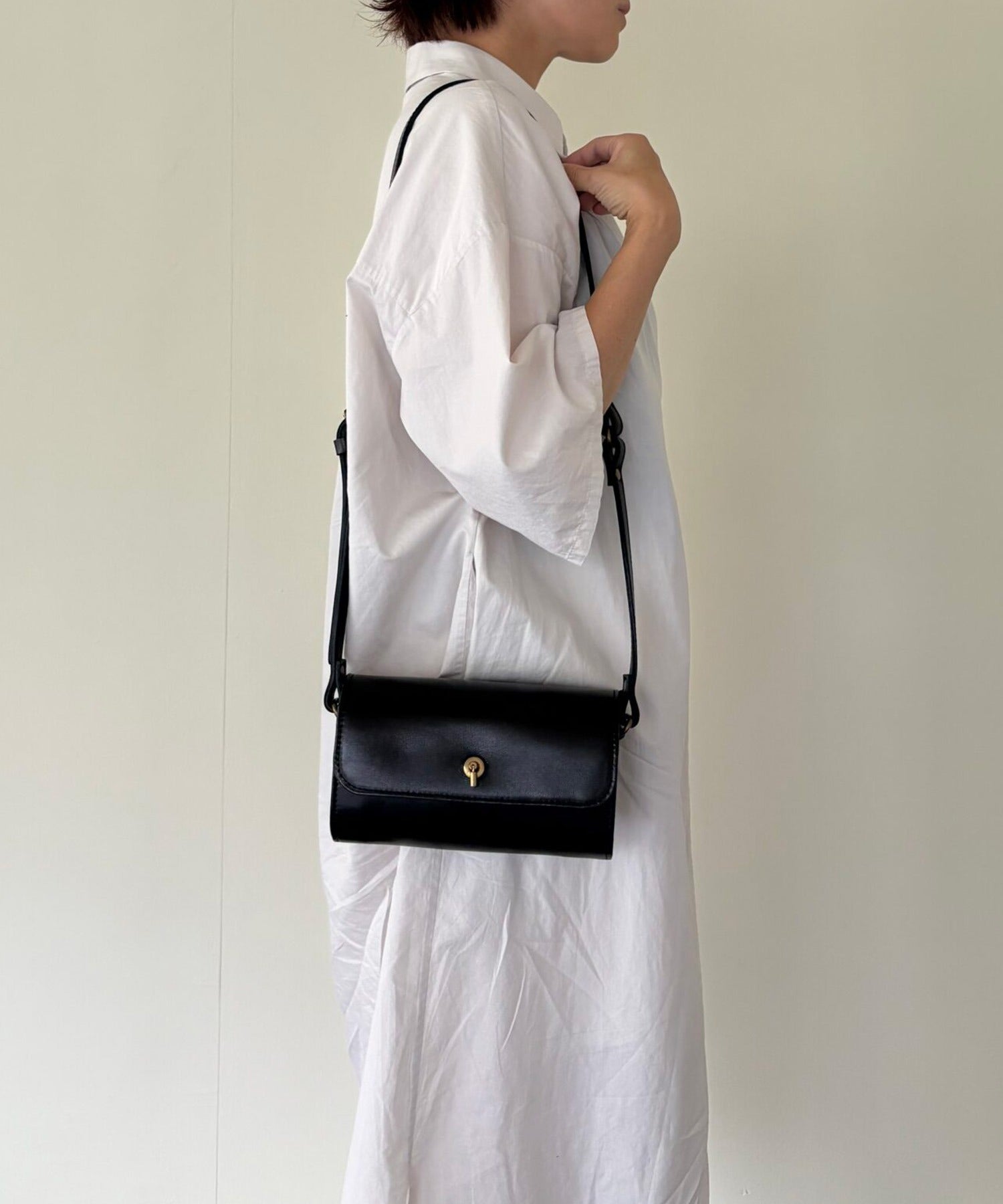 タイドウェイ TIDEWAY MOSS ROLL FLAP BAG （ブラック） ブラック