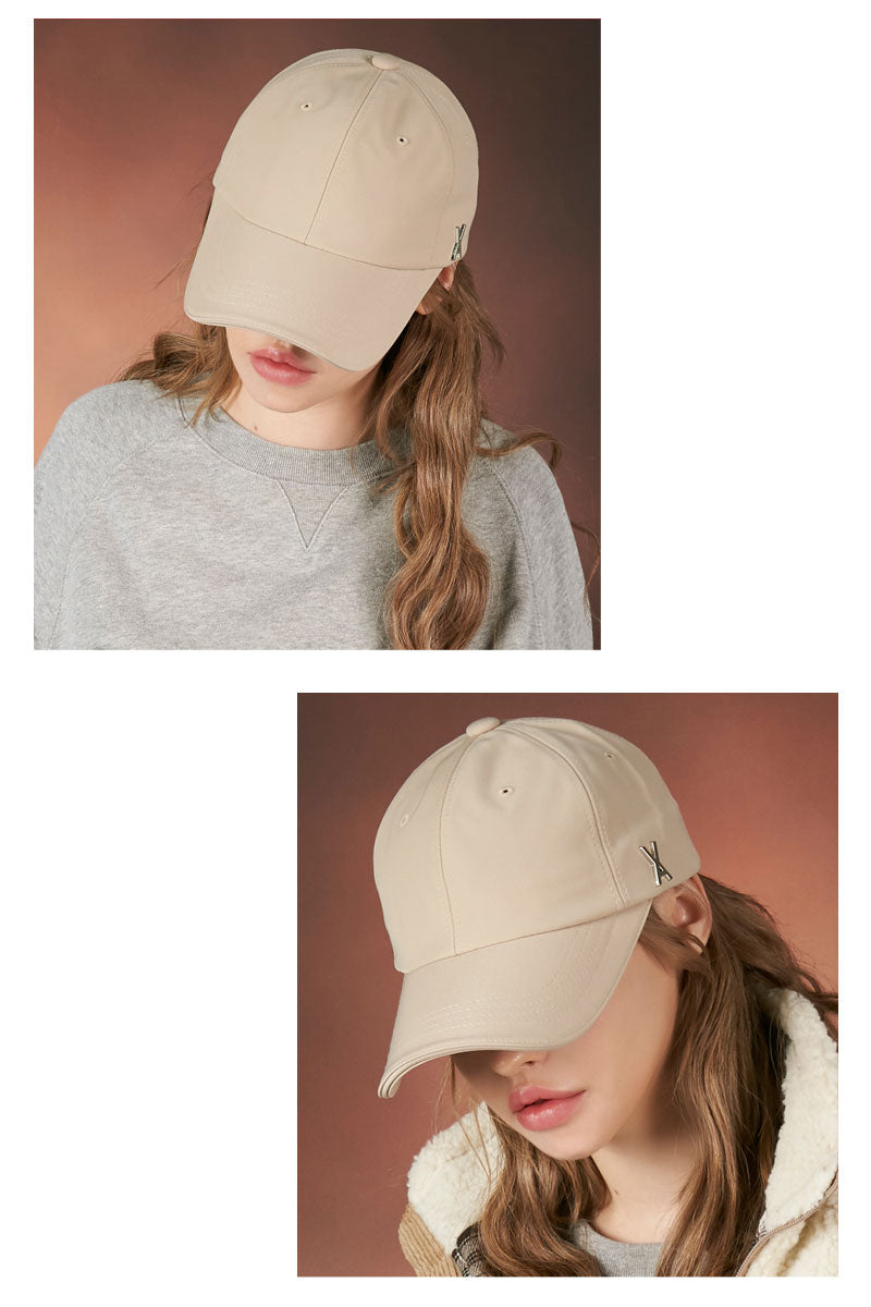 Bazaar VARZAR Silver stud over fit ball cap black hat 639 640 641 cap