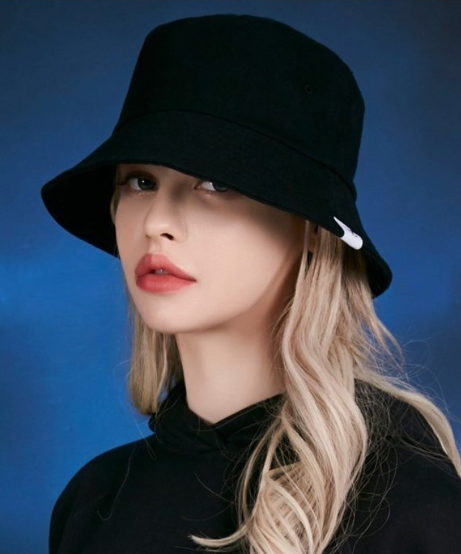 Bazar VARZAR Herringbone label bucket hat beige bucket hat bokeh hat hat