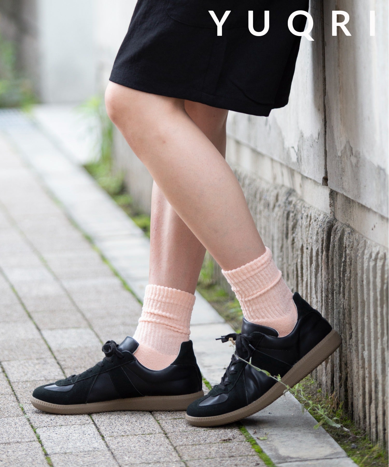 ユクリ YUQRI  puff pile short crew 抗菌防臭 消臭 制菌 靴下 ソックス ギフト プレゼント 贈り物 （ピンク） ピンク