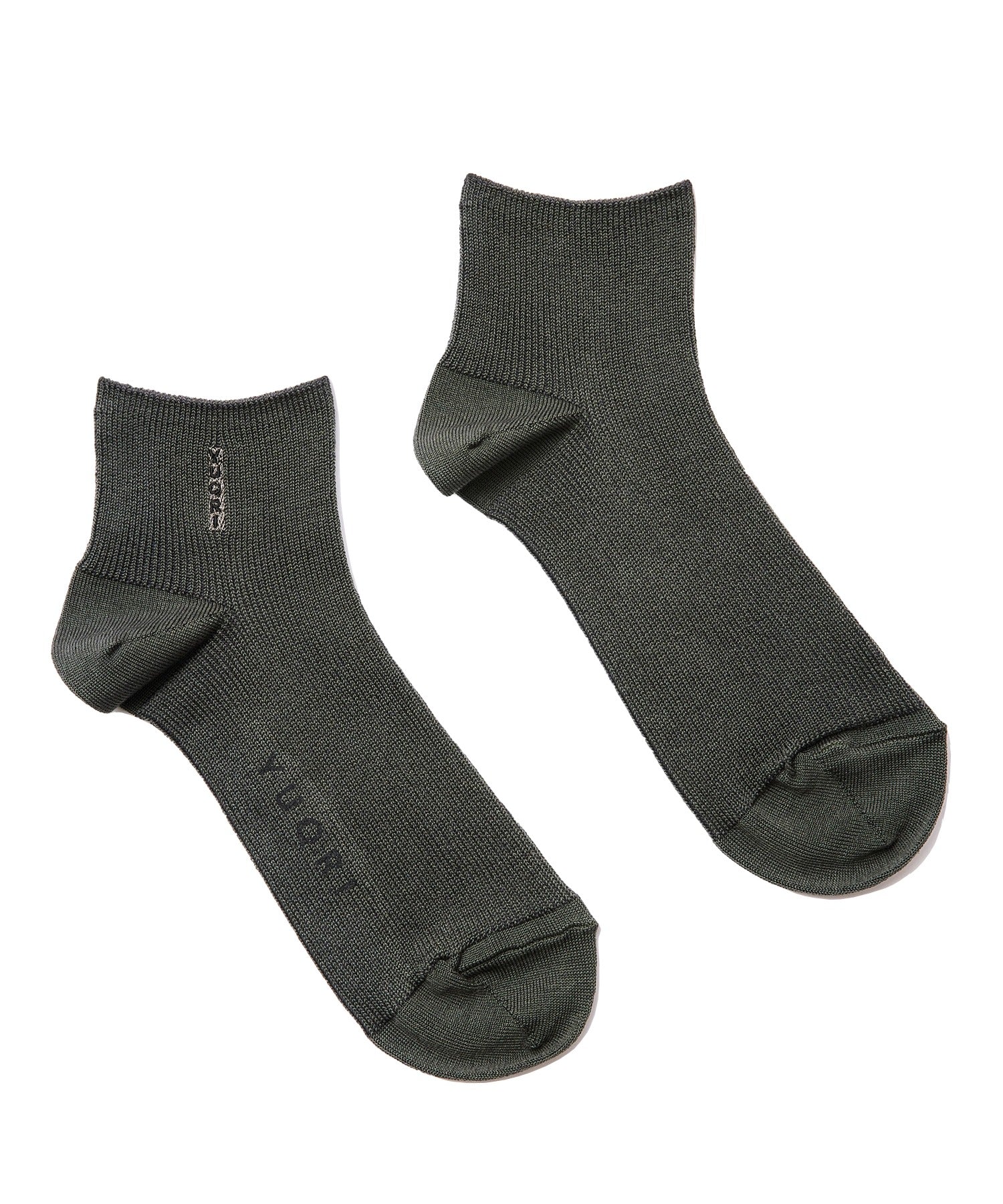 Yuqri YUQRI 【YUQRI】silky rib ankle sizeless