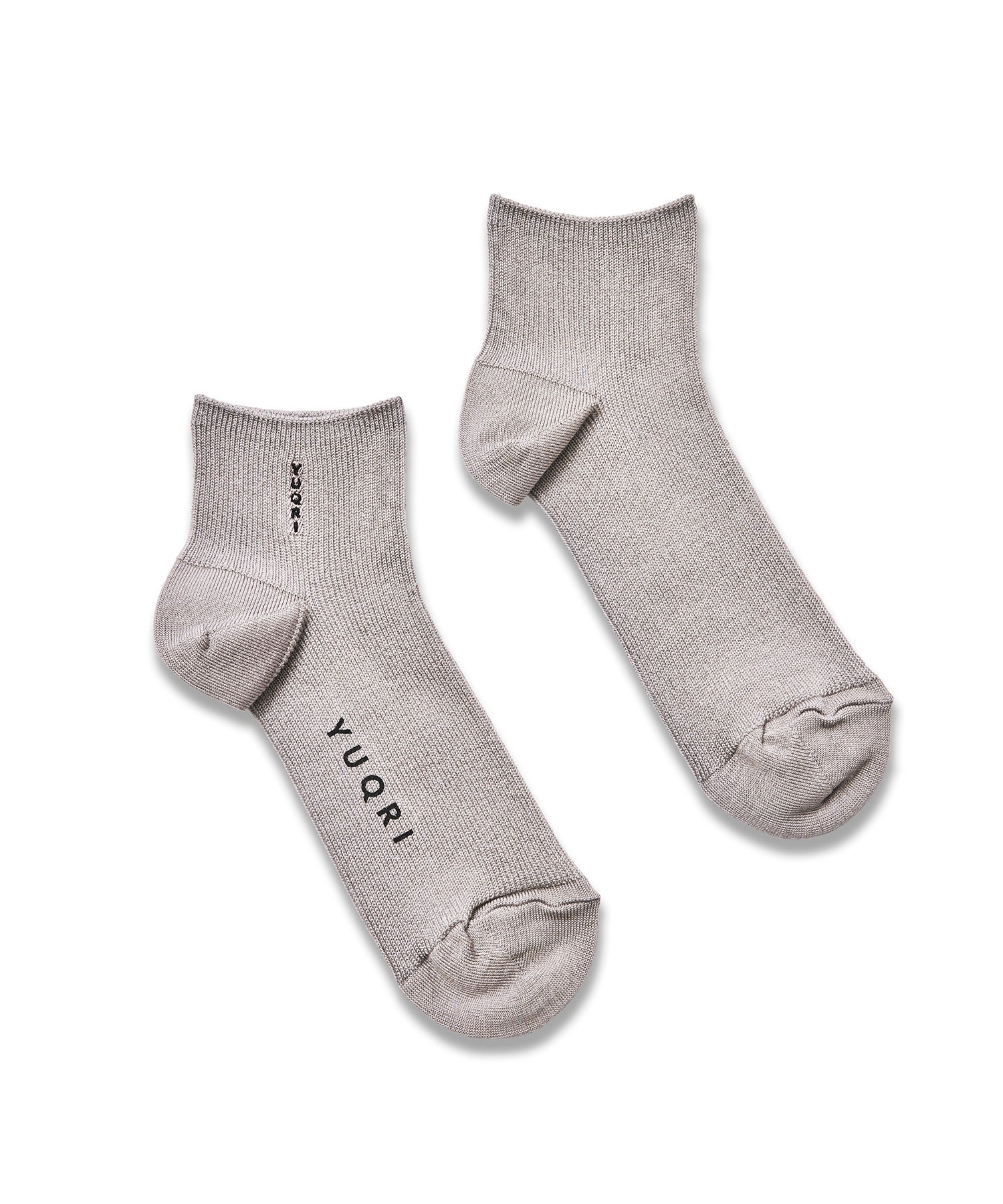 Yuqri YUQRI 【YUQRI】silky rib ankle sizeless