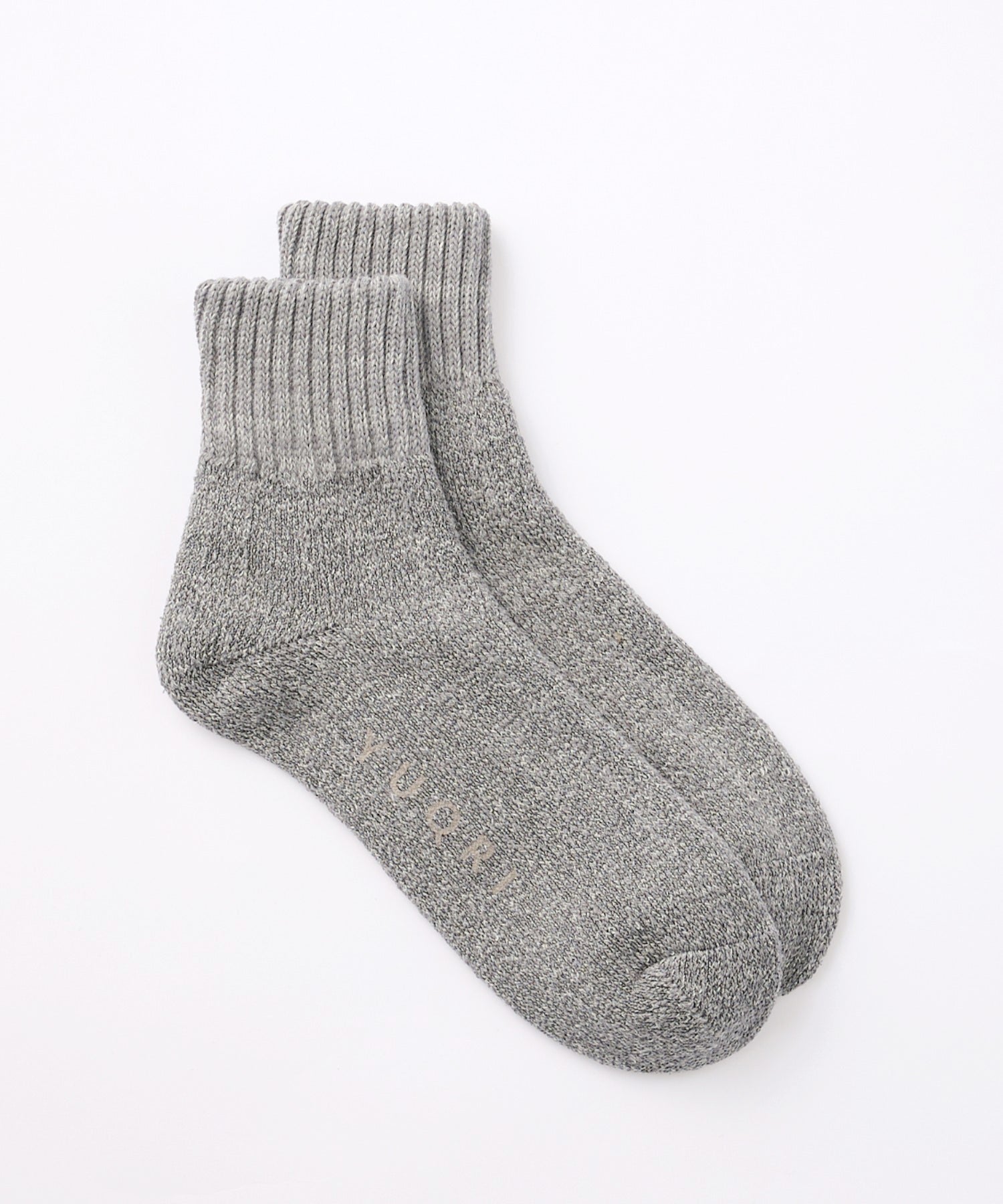 "YUQRI YUQRI Soft and Comfortable Fit ◎【YUQRI / ユクリ】comfy pile double rib 2 feel "Antibacterial, Deodorizing, and Bacteriostatic" Rib Socks Made in Japan