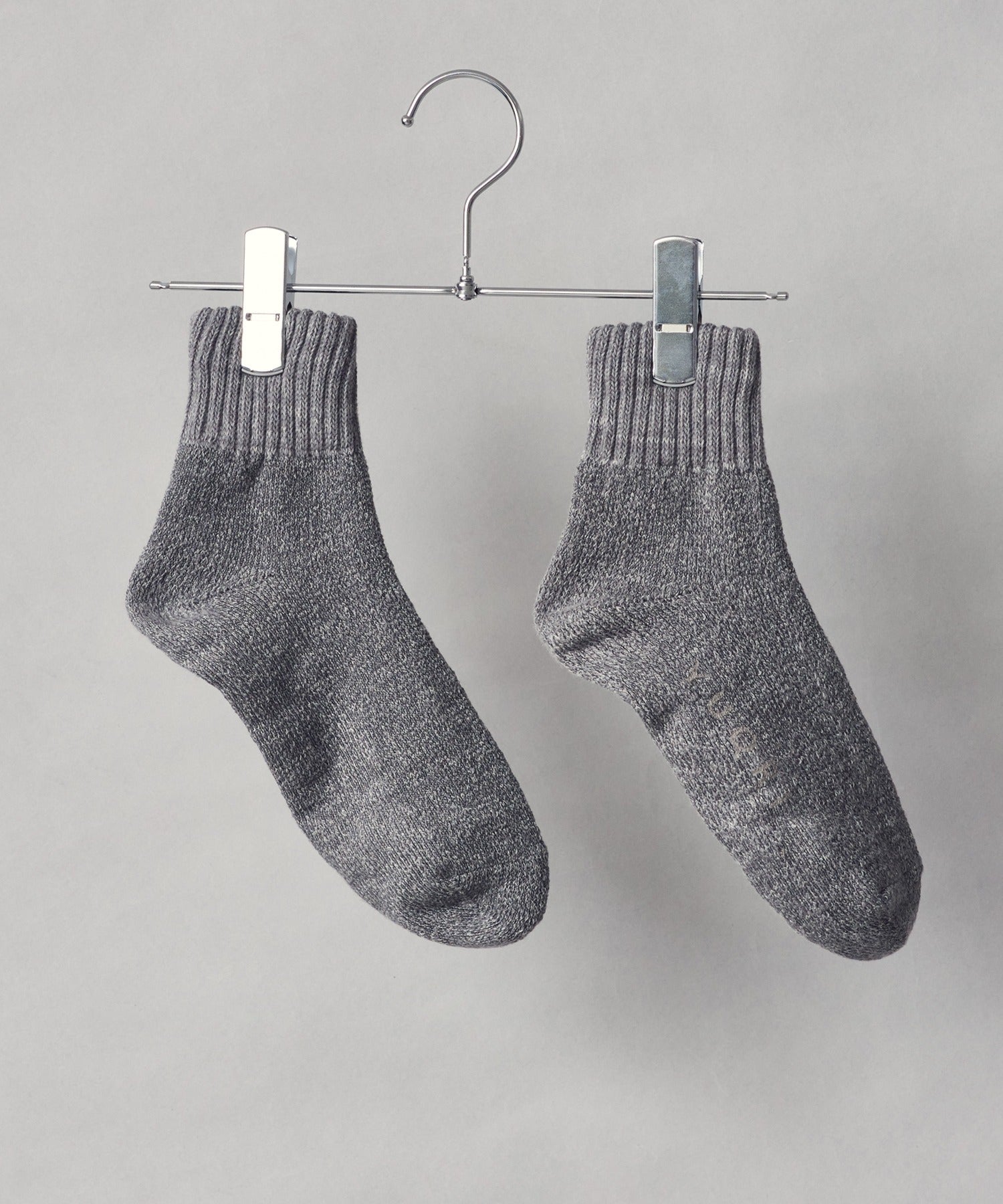 "YUQRI YUQRI Soft and Comfortable Fit ◎【YUQRI / ユクリ】comfy pile double rib 2 feel "Antibacterial, Deodorizing, and Bacteriostatic" Rib Socks Made in Japan