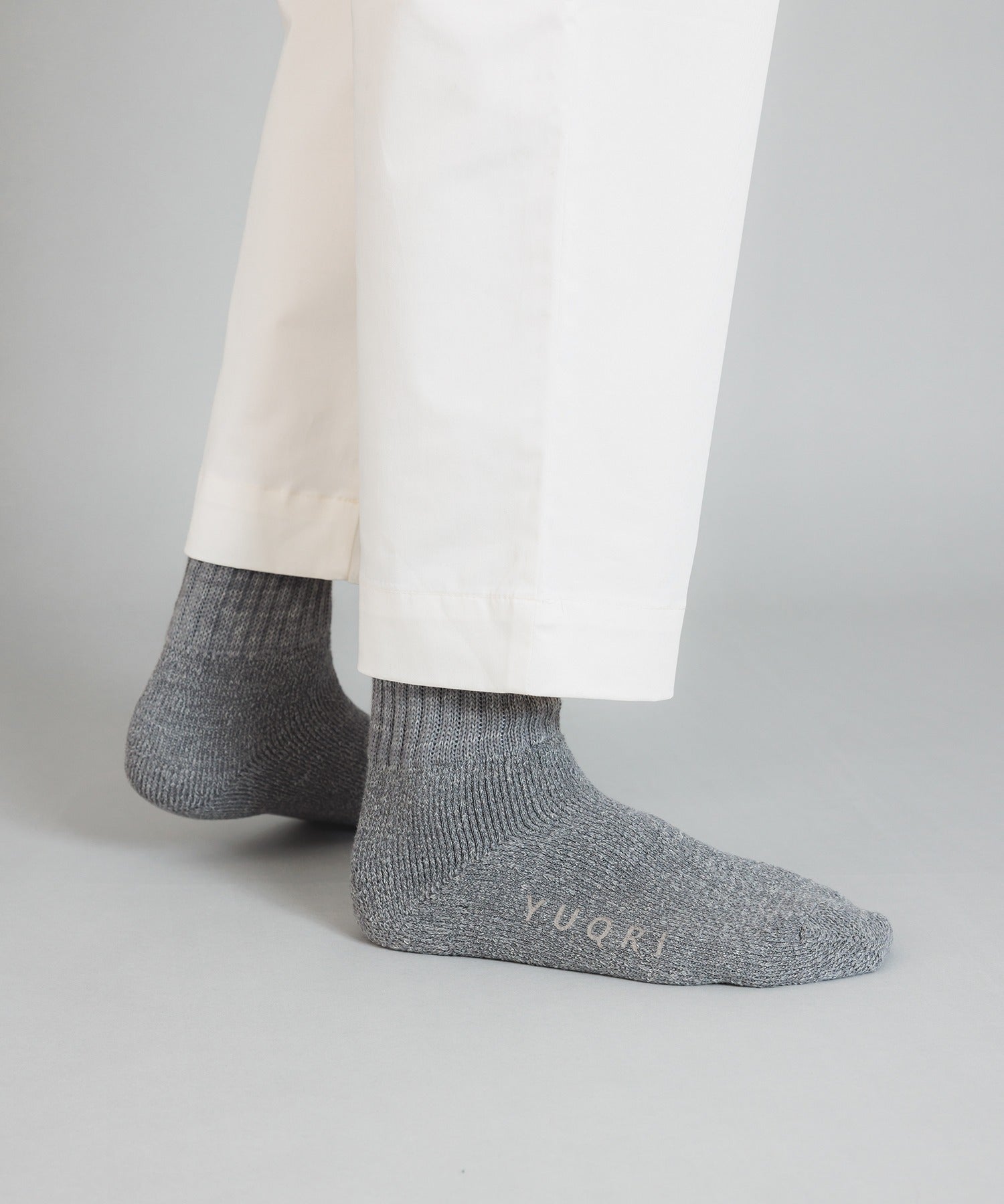 "YUQRI YUQRI Soft and Comfortable Fit ◎【YUQRI / ユクリ】comfy pile double rib 2 feel "Antibacterial, Deodorizing, and Bacteriostatic" Rib Socks Made in Japan
