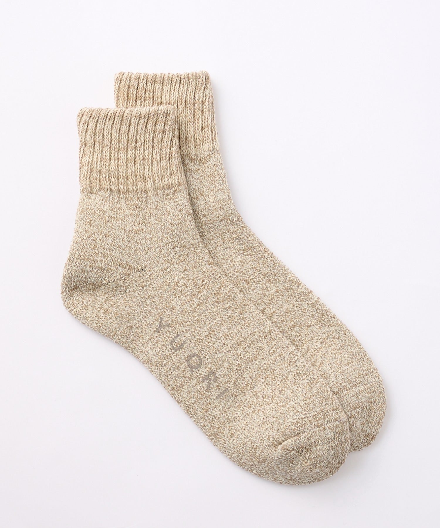 "YUQRI YUQRI Soft and Comfortable Fit ◎【YUQRI / ユクリ】comfy pile double rib 2 feel "Antibacterial, Deodorizing, and Bacteriostatic" Rib Socks Made in Japan