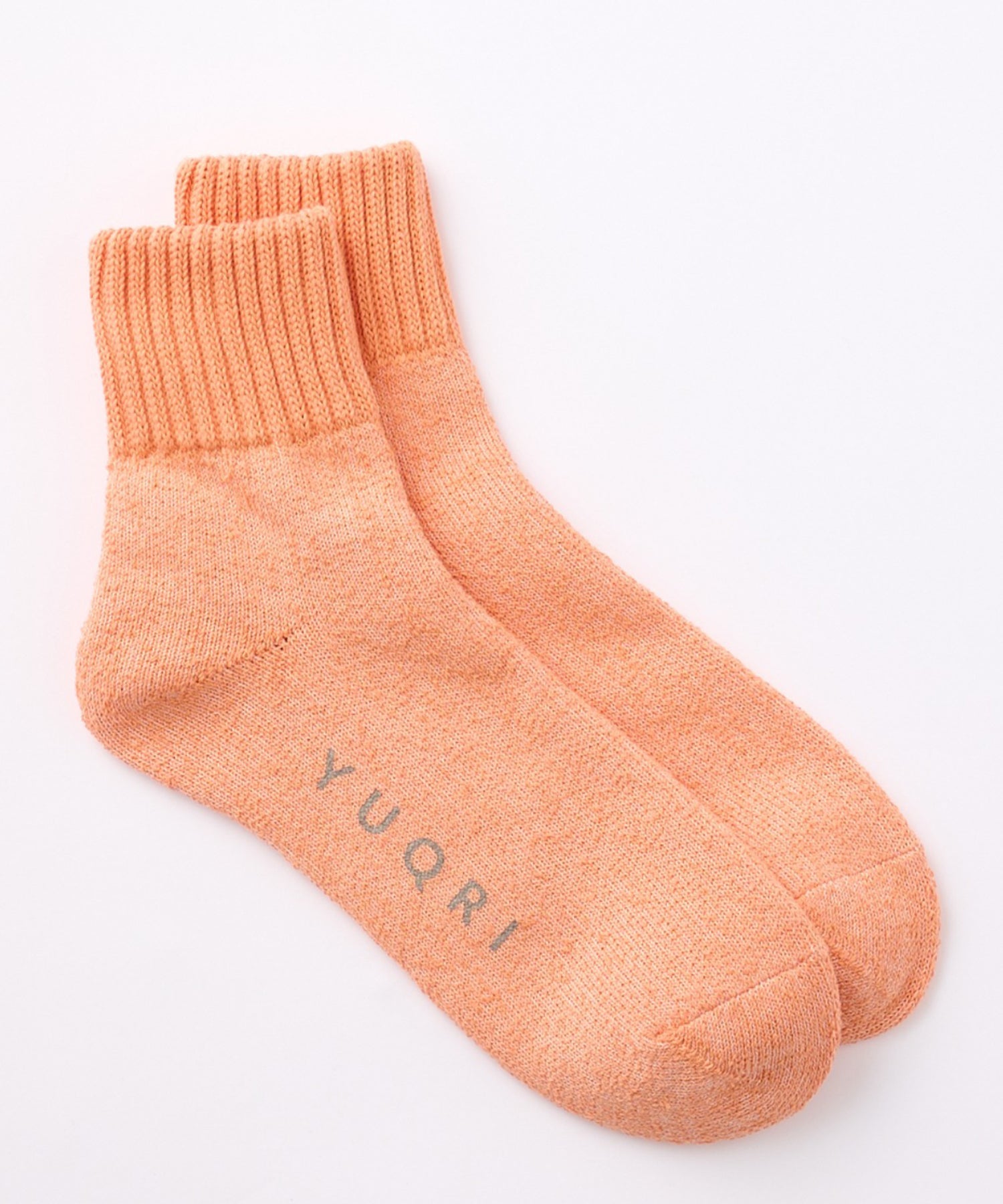 "YUQRI YUQRI Soft and Comfortable Fit ◎【YUQRI / ユクリ】comfy pile double rib 2 feel "Antibacterial, Deodorizing, and Bacteriostatic" Rib Socks Made in Japan