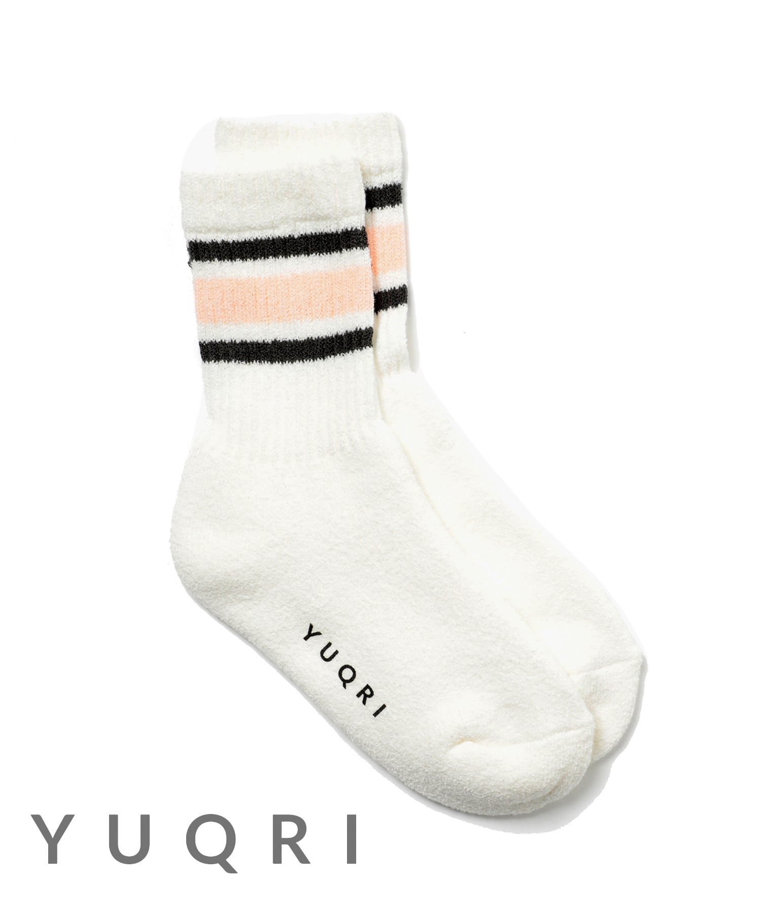 ユクリ YUQRI 【YUQRI / ユクリ】puff pile short crew line 抗菌防臭 消臭 制菌 靴下 ソックス 父の日 ギフト プレゼント 贈り物