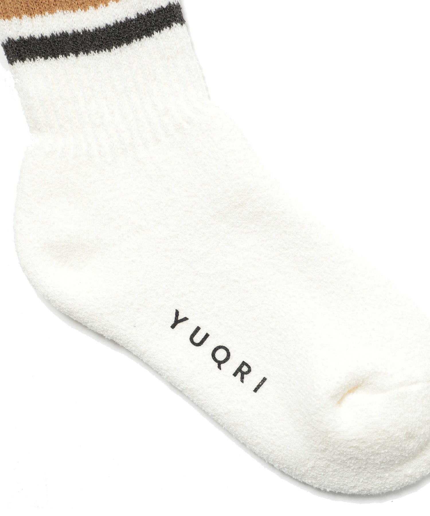 ユクリ YUQRI 【YUQRI / ユクリ】puff pile short crew line 抗菌防臭 消臭 制菌 靴下 ソックス 父の日 ギフト プレゼント 贈り物