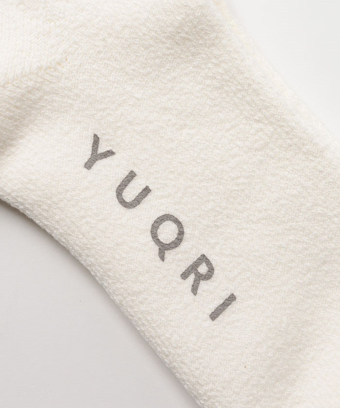 ユクリ YUQRI 柔らかな履き心地◎【YUQRI / ユクリ】comfy pile double rib 抗菌 防臭 消臭 制菌 靴下 リブ ソックス ユニセックス 日本製