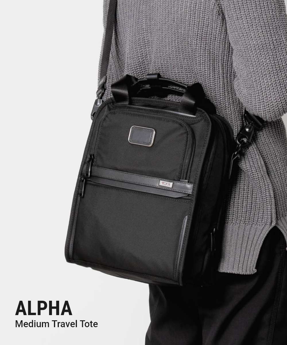 トゥミ TUMI トゥミ TUMI ALPHA 阿爾法 Medium Travel Tote 中型旅行托特 02203117D3 117311 1041 肩背包 男士包包 黑色
