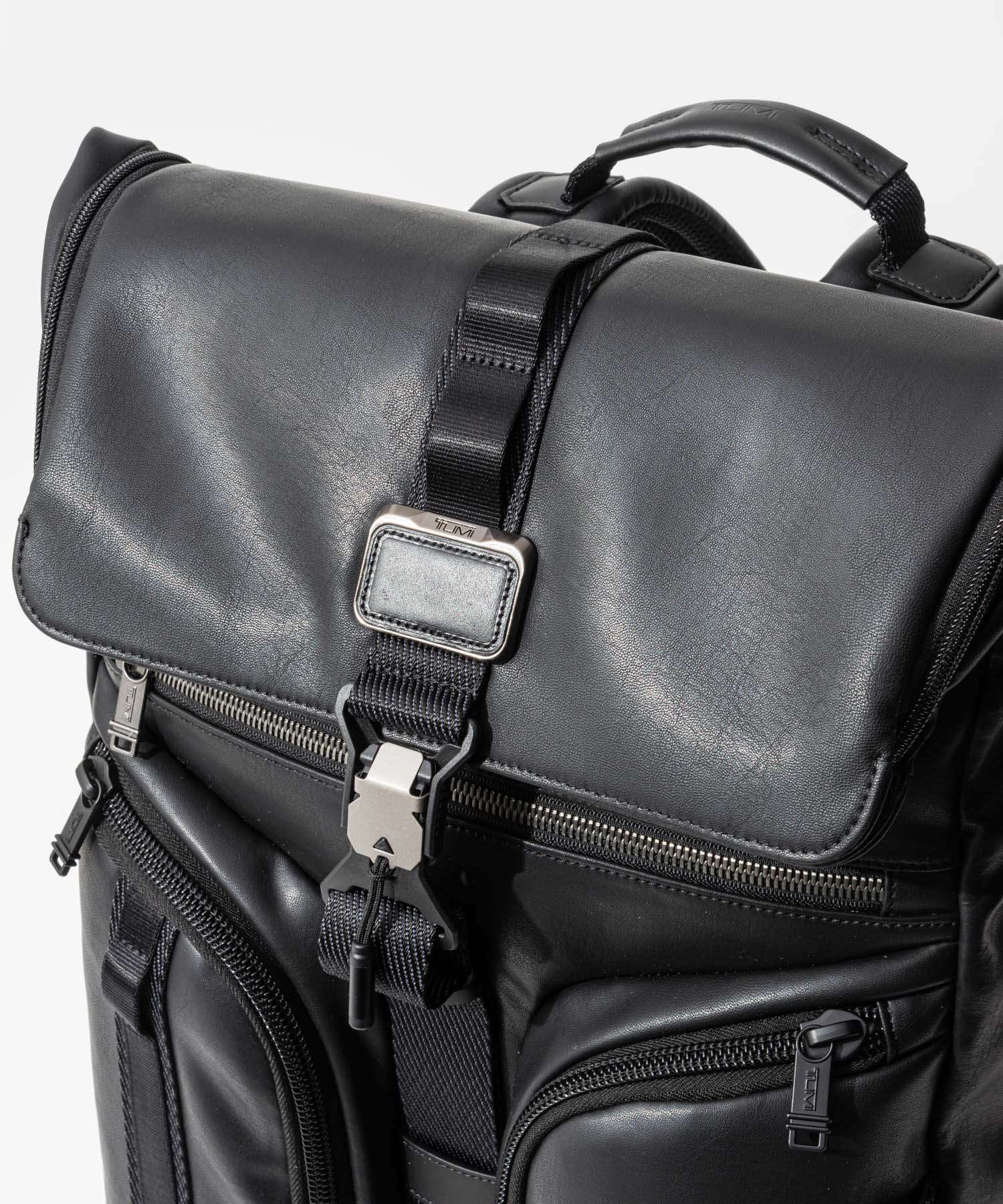 TUMI TUMI ALPHA BRAVO Surveillance Backpack leather Surveillance Flap