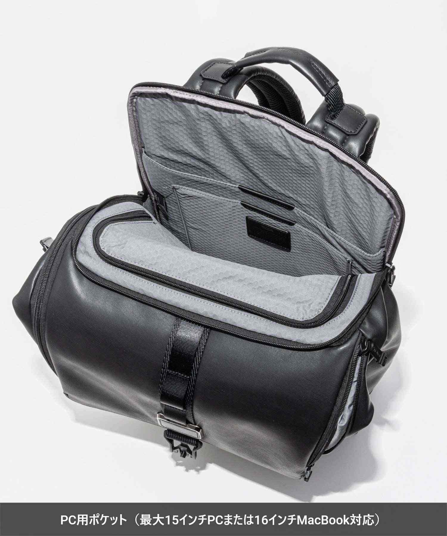 トゥミ TUMI トゥミ TUMI ALPHA BRAVO アルファブラボー SURVEILLANCE BACKPACK レザー サーヴェイランス フラップ バックパック 093 （BLACK/ブラック） BLACK/ブラック