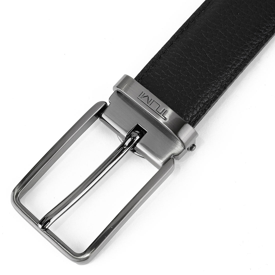 トゥミ TUMI 腰帶 鈕扣 可翻轉 腰帶 TU00106 黑色/棕色