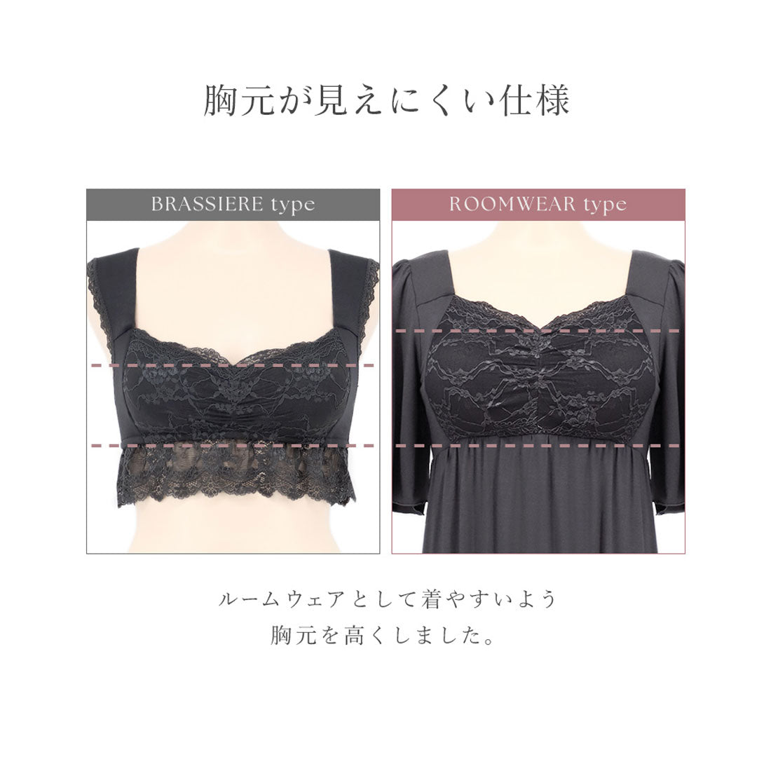 ツーハッチ tu-hacci 《ラクシアスリープ》ナイトブラワンピース 半袖ロング丈/花柄 （花柄/アイボリー） 花柄/アイボリー