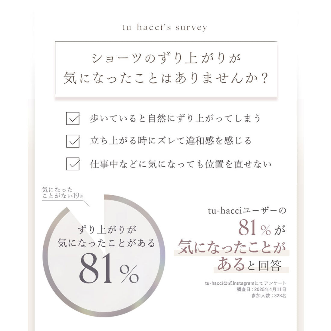 ツーハッチ tu-hacci モアフィットリブショーツ 【返品不可商品】 （チャコールグレー） チャコールグレー