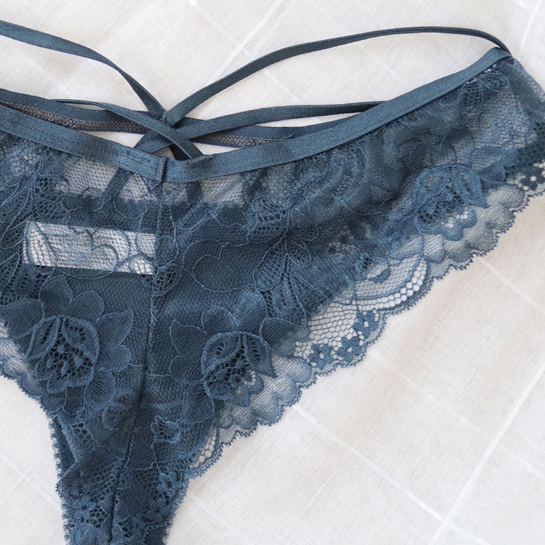 ツーハッチ tu-hacci ラッセルレースクロスコードショーツ【ショーツ単品】【返品不可商品】