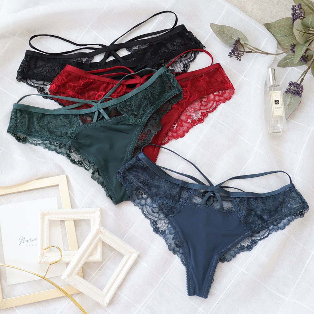 ツーハッチ tu-hacci ラッセルレースクロスコードショーツ【ショーツ単品】【返品不可商品】