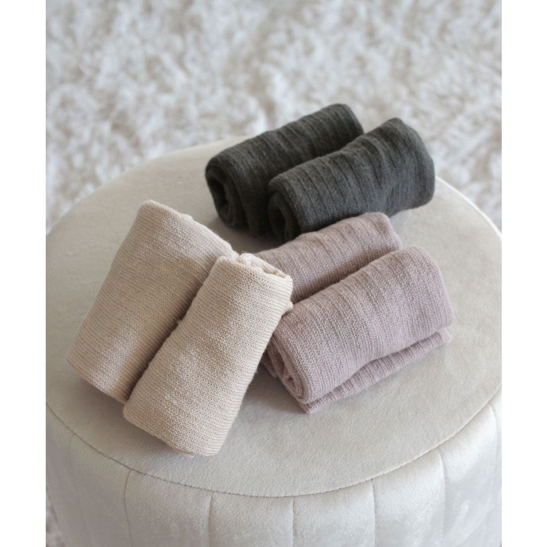 ツーハッチ tu-hacci シルクレッグウォーマー