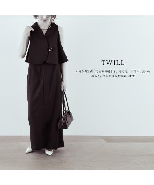 ツウィル TWILL TWILL ブラウス AKW-23302 スクエアネック （ホワイト） ホワイト