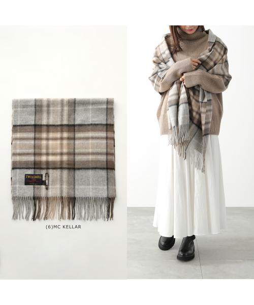 ツイードミル TWEEDMILL TWEED MILL マフラー Lambswoo Knes Rug ウール 中判ストール （(5)Carafe-Brown-Stewart） (5)Carafe-Brown-Stewart
