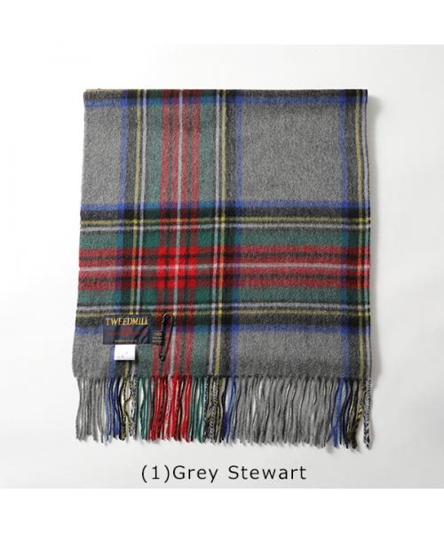 ツイードミル TWEEDMILL TWEED MILL マフラー Lambswoo Knes Rug ウール 中判ストール （(3)Red） (3)Red