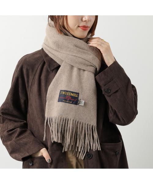 ツイードミル TWEEDMILL TWEED MILL マフラー Prestige Lambswool Stole （Dark-Natural/ブラウン） Dark-Natural/ブラウン