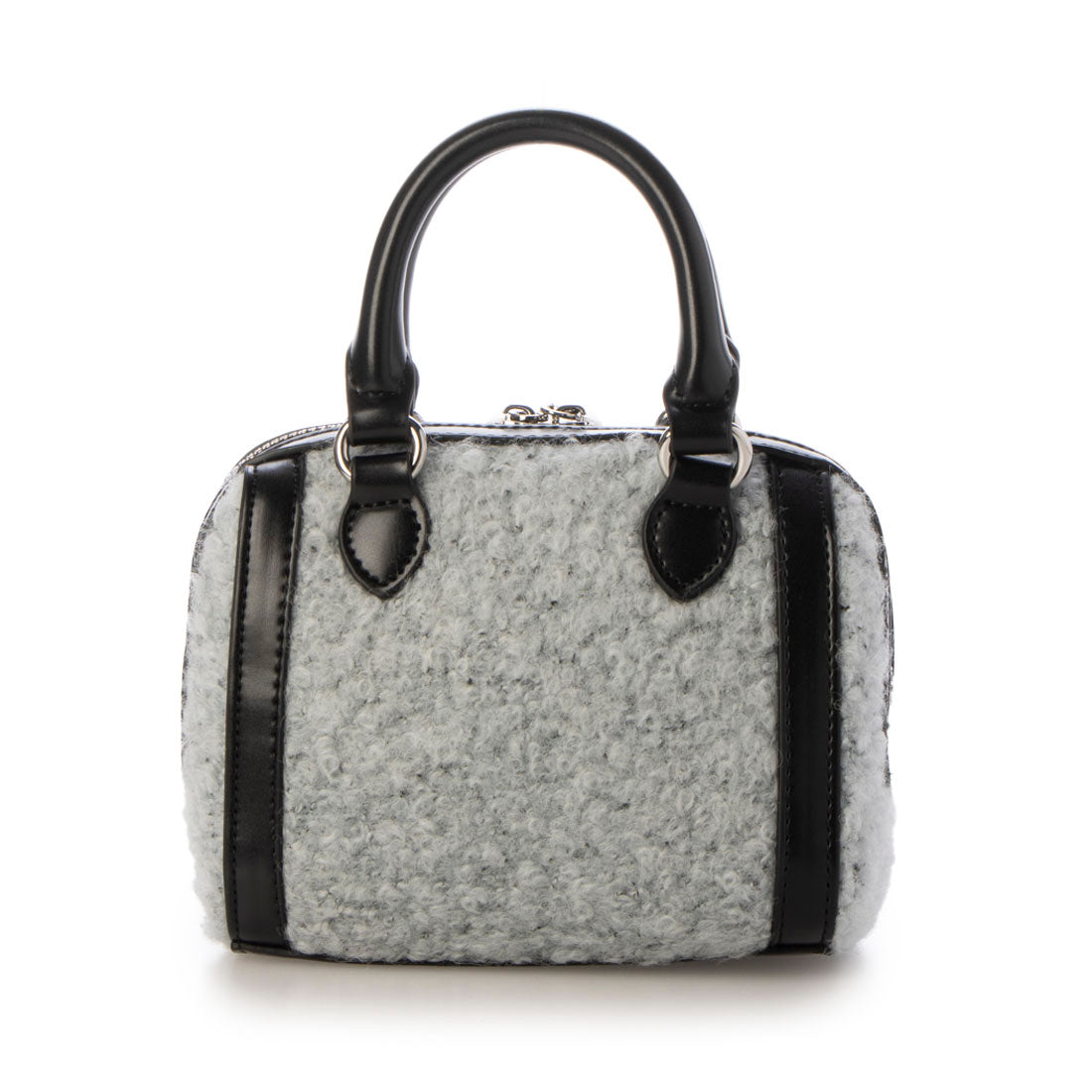 Ungrid JJ Embroidery Fluffy Micro Mini Boston Bag