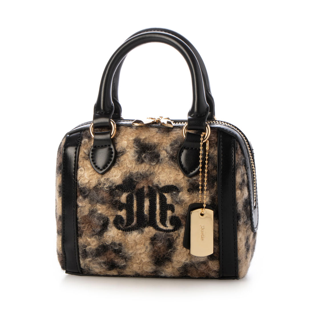 Ungrid JJ Embroidery Fluffy Micro Mini Boston Bag