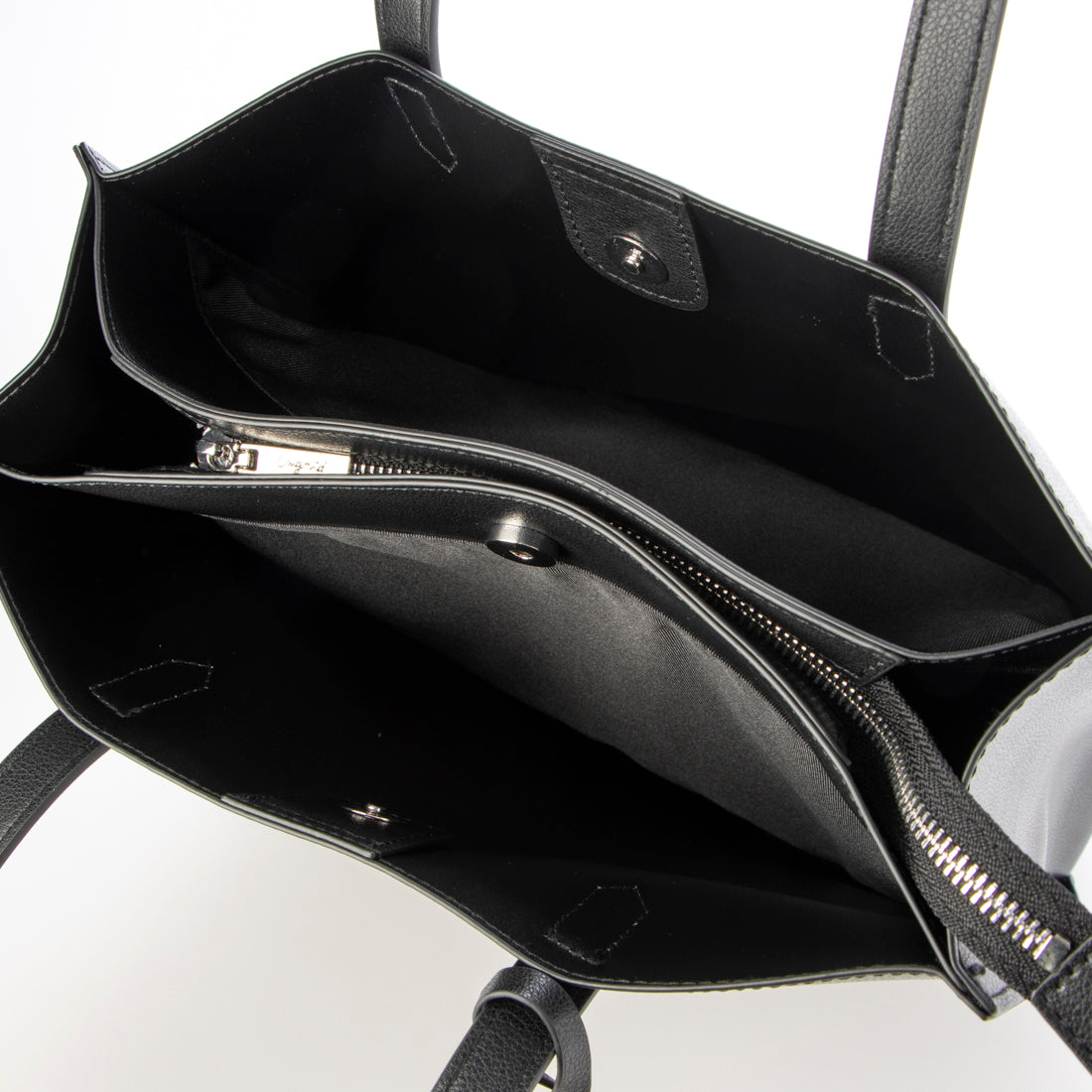 アングリッド Ungrid キーチャーム付 軽量 両アオリポケットA4トートバッグ （BLK） BLK