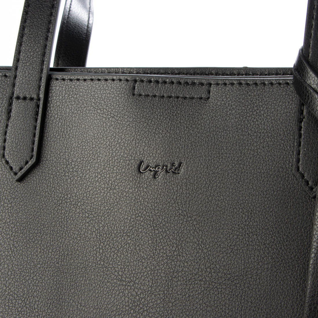 アングリッド Ungrid キーチャーム付 軽量 両アオリポケットA4トートバッグ （BLK） BLK