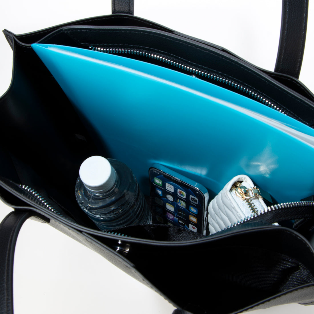 アングリッド Ungrid キーチャーム付 軽量 両アオリポケットA4トートバッグ （BLK） BLK