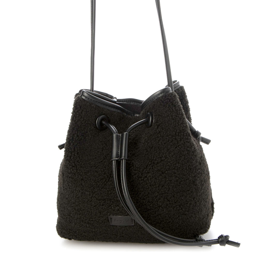 Ungrid Ungrid Boa × Corduroy Drawstring Mini Shoulder Bag
