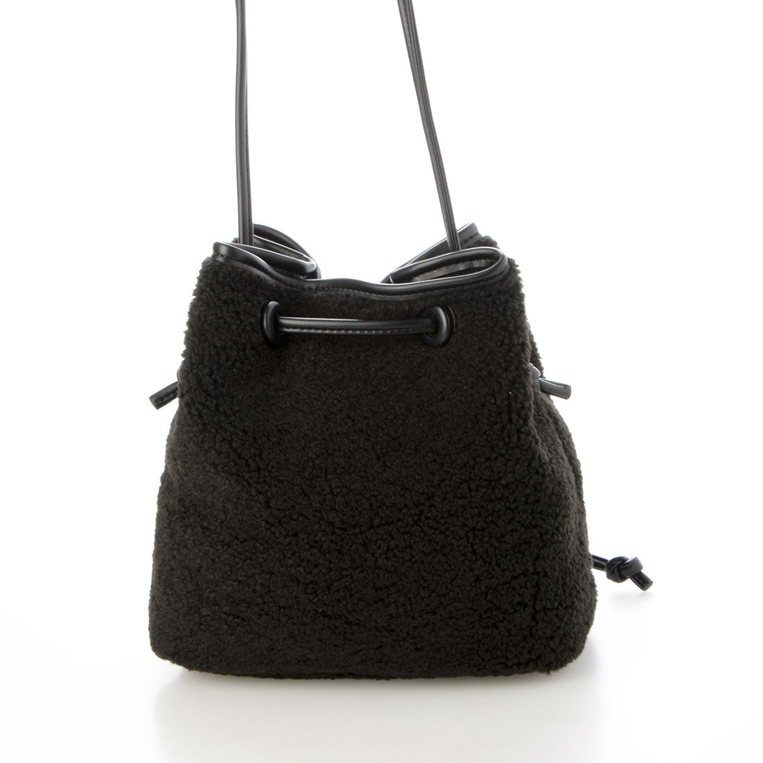 Ungrid Ungrid Boa × Corduroy Drawstring Mini Shoulder Bag